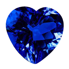 Natural Blue Sapphire Heart A