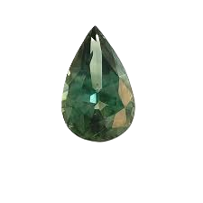 Natural Green Sapphire Pear A