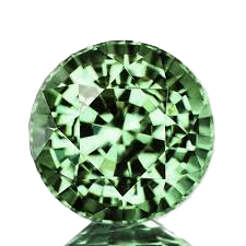 Natural Green Sapphire Round AAA