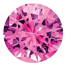 Natural Pink Sapphire Round AA