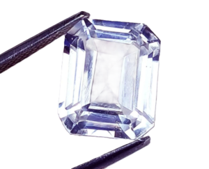 Natural White Sapphire Emerald