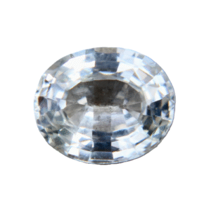 Natural White Sapphire Oval