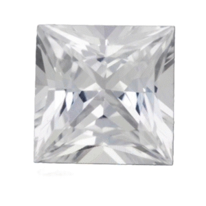 Natural White Sapphire Square Princess