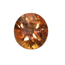 Orange Sapphire Round AA