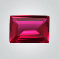 Natural Ruby Baguette AAA