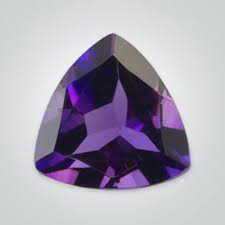 African Amethyst Trillion AA